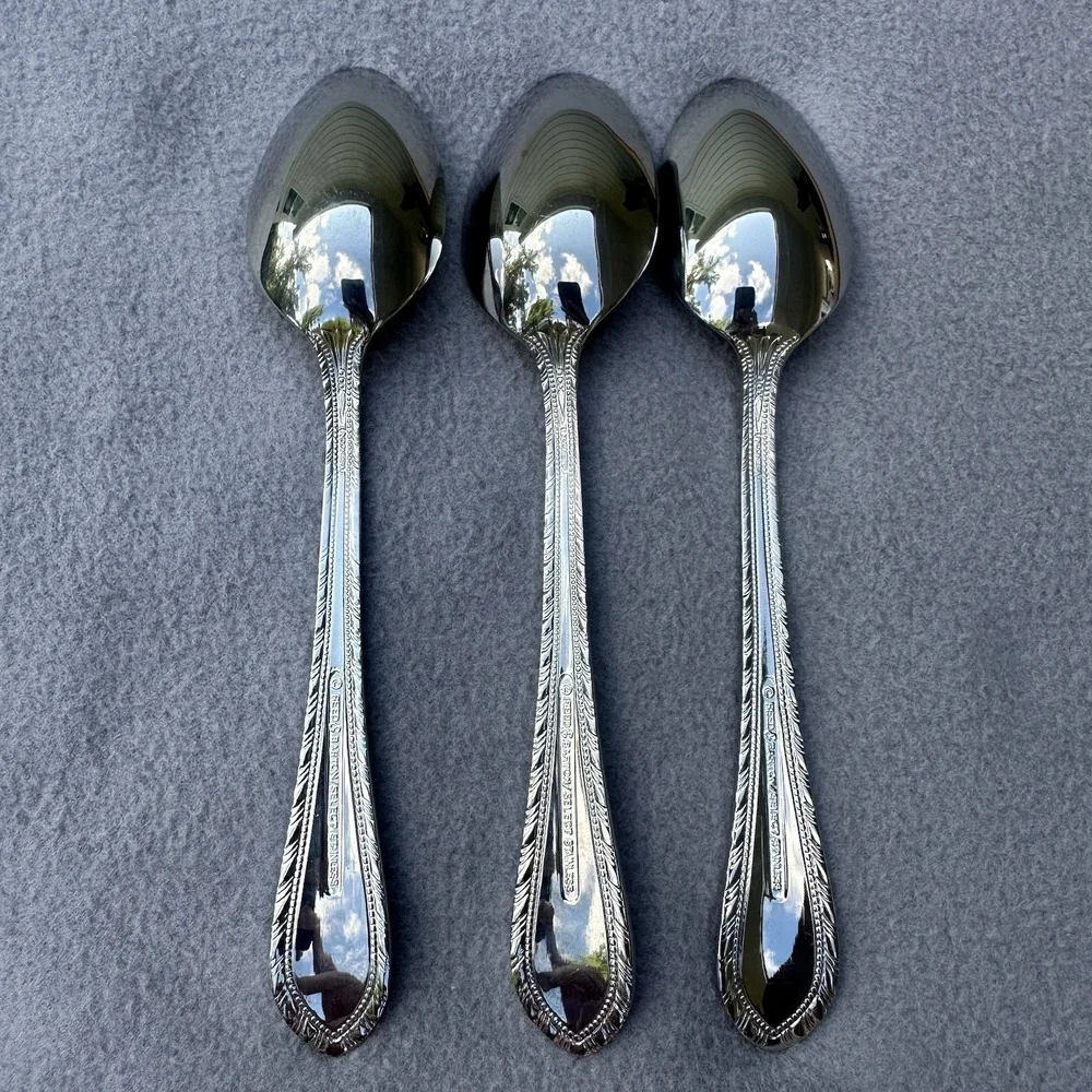 3 Reed & Barton Royal Britannia Tablespoons Select Stainless Flatware